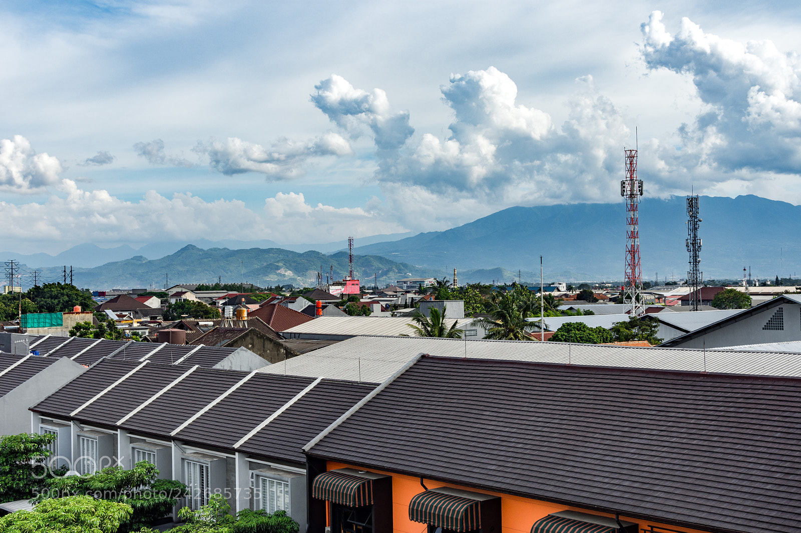 Nikon D7200 sample photo. City view above rooftop photography