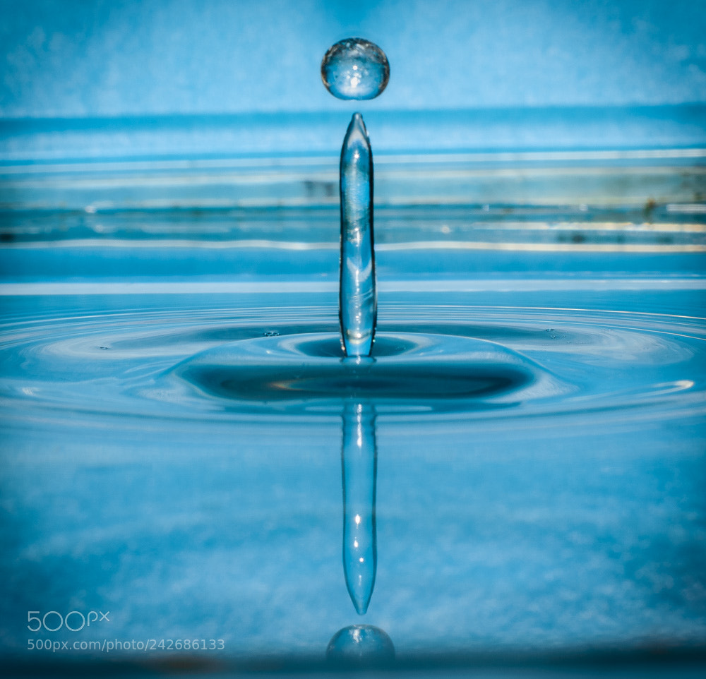 Nikon D3200 sample photo. Magical water drop photography