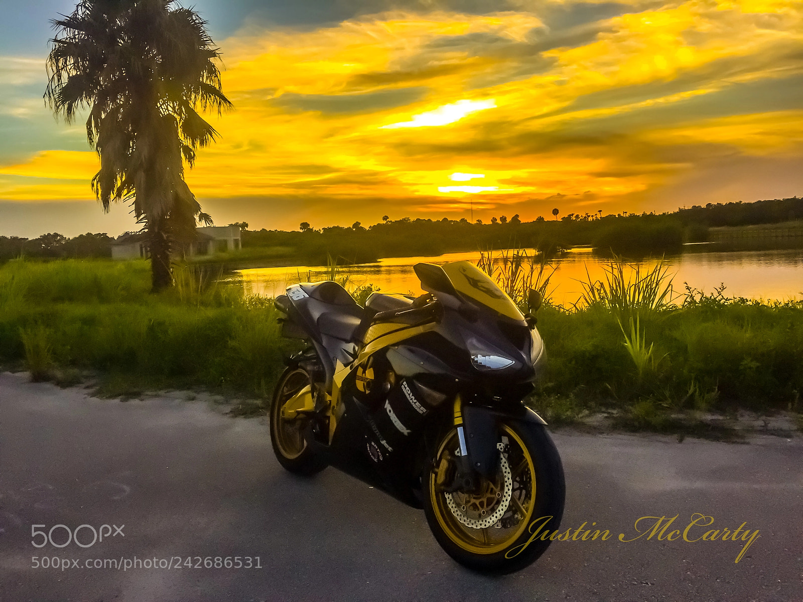 Apple iPhone 6 Plus sample photo. Motorcycle sunset photography