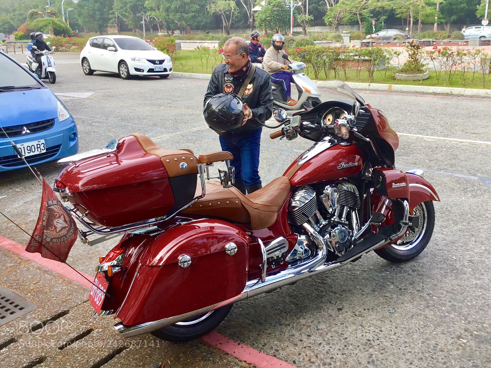 Apple iPad sample photo. Indian motorcycle in taiwan photography