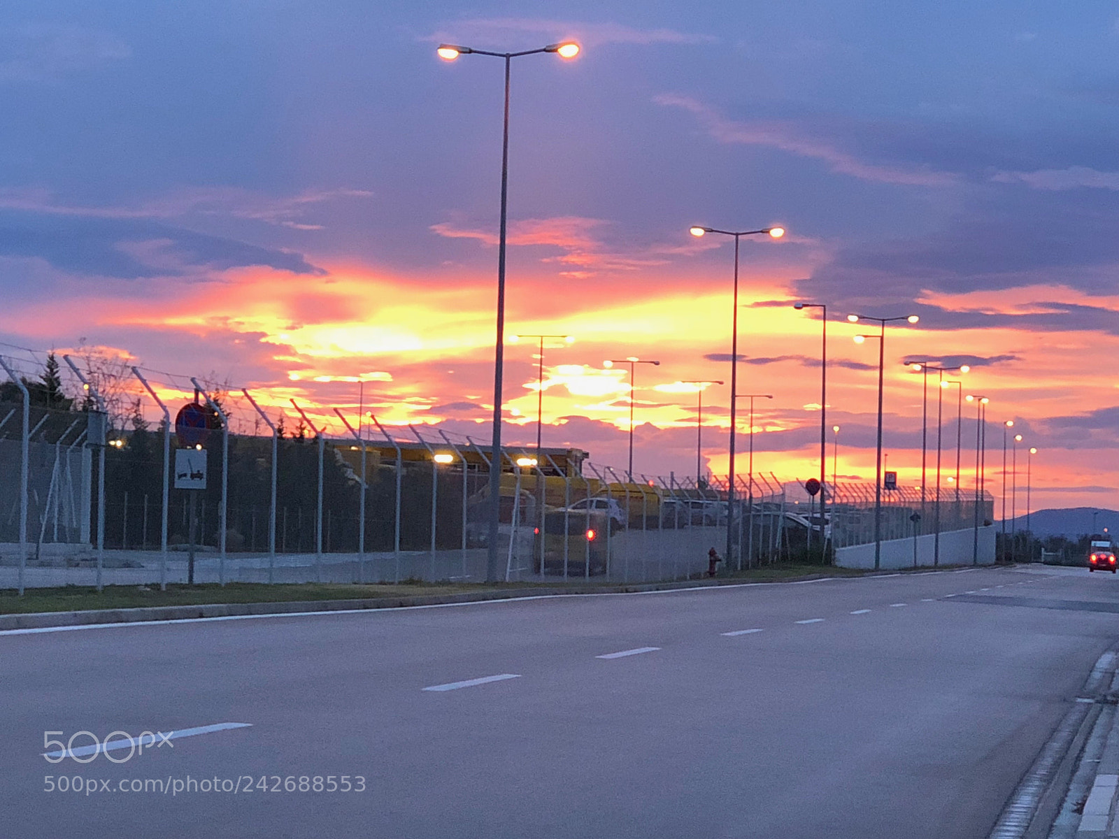 Apple iPhone X sample photo. Athens airport early morning photography