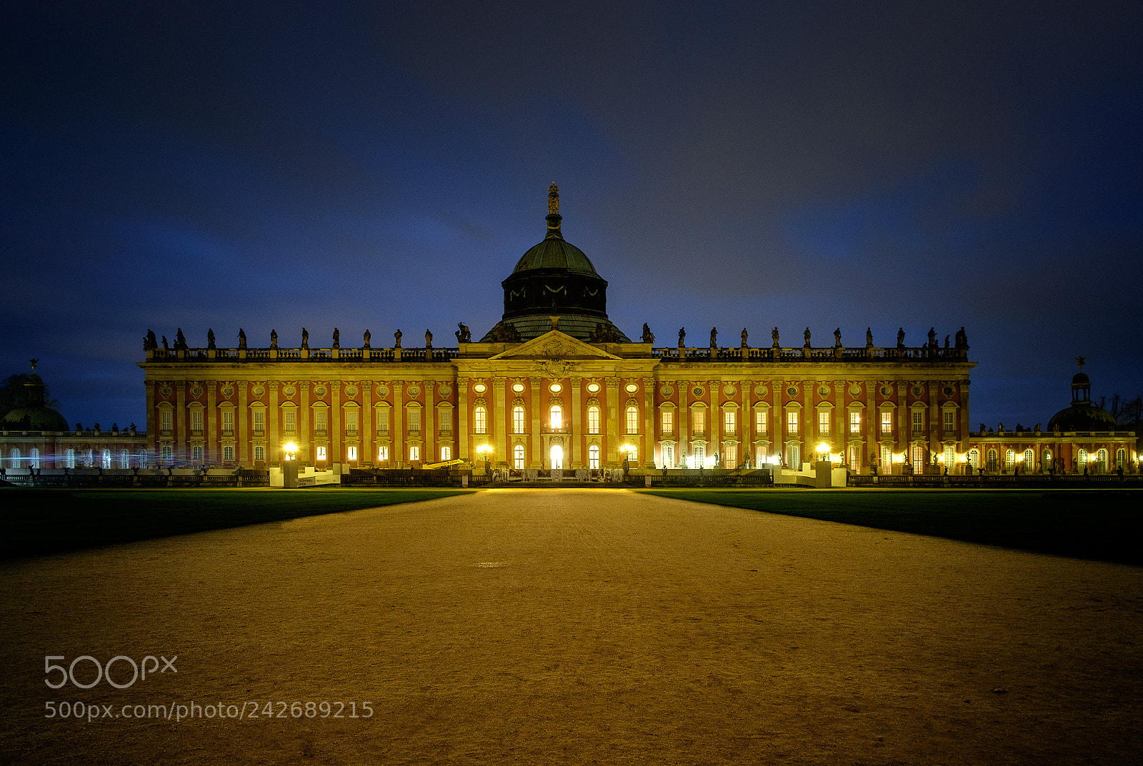 Fujifilm X-T1 sample photo. Neues palais bei nacht photography