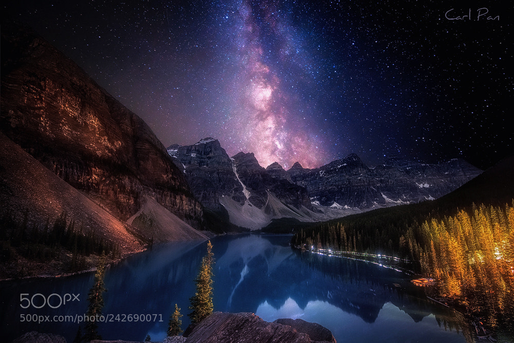 Nikon D810 sample photo. Moraine lake milkyway photography