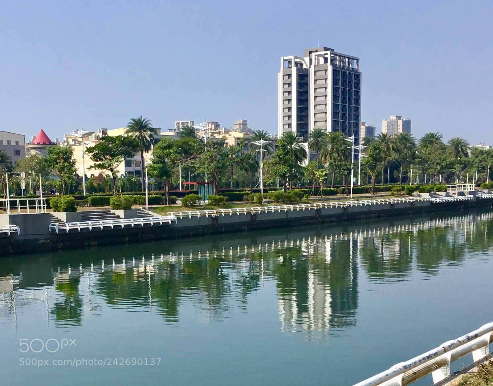 Apple iPad sample photo. Cityscape and canal photography