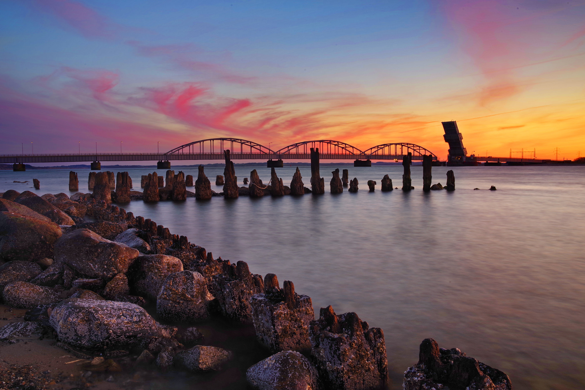 Pentax K-1 sample photo. Oddesund bridge photography