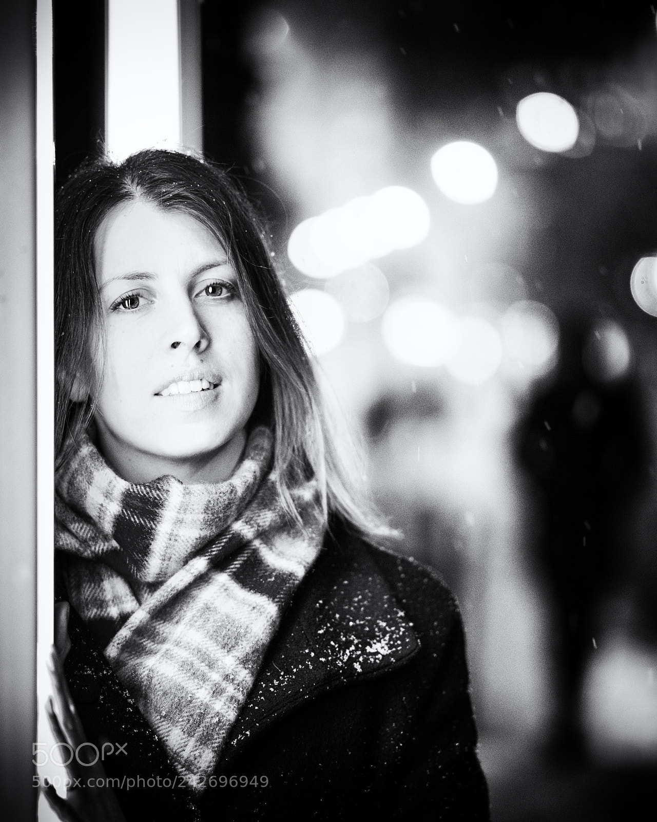 Sony a7 II sample photo. Winter city portrait photography