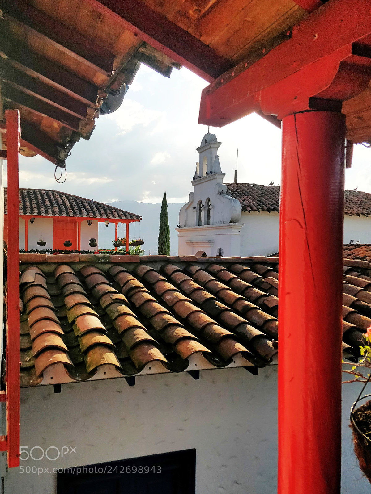 OnePlus 5 sample photo. Pueblito paisa rooftops photography