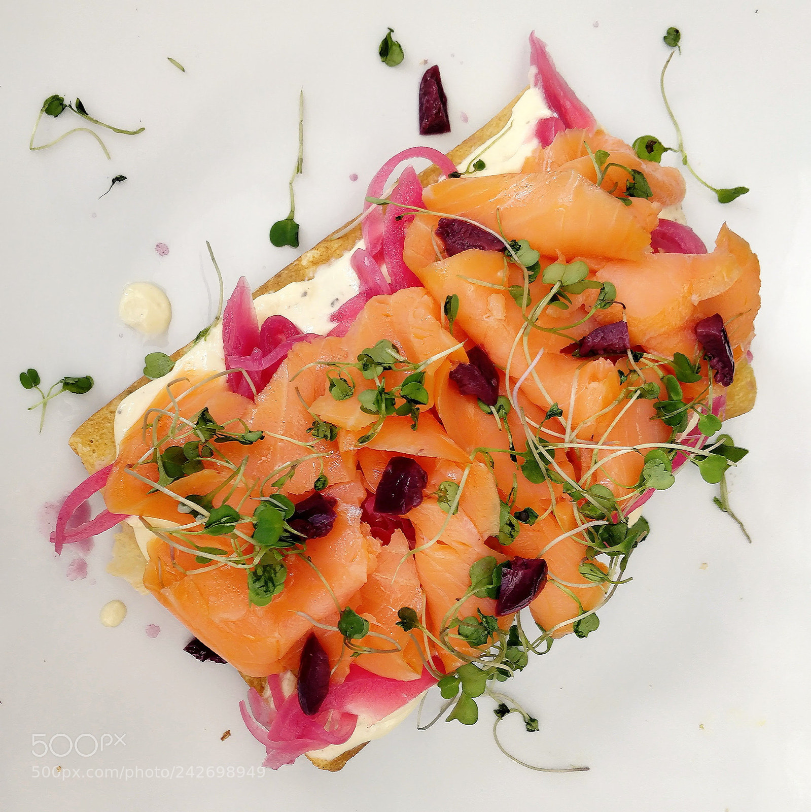 OnePlus 5 sample photo. Avocado and salmon crepe photography