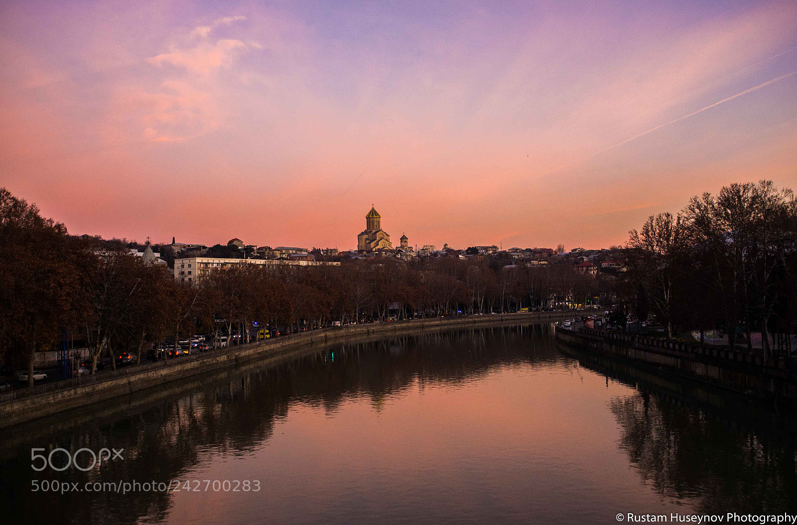 Fujifilm FinePix X100 sample photo. Sunset in tbilisi photography