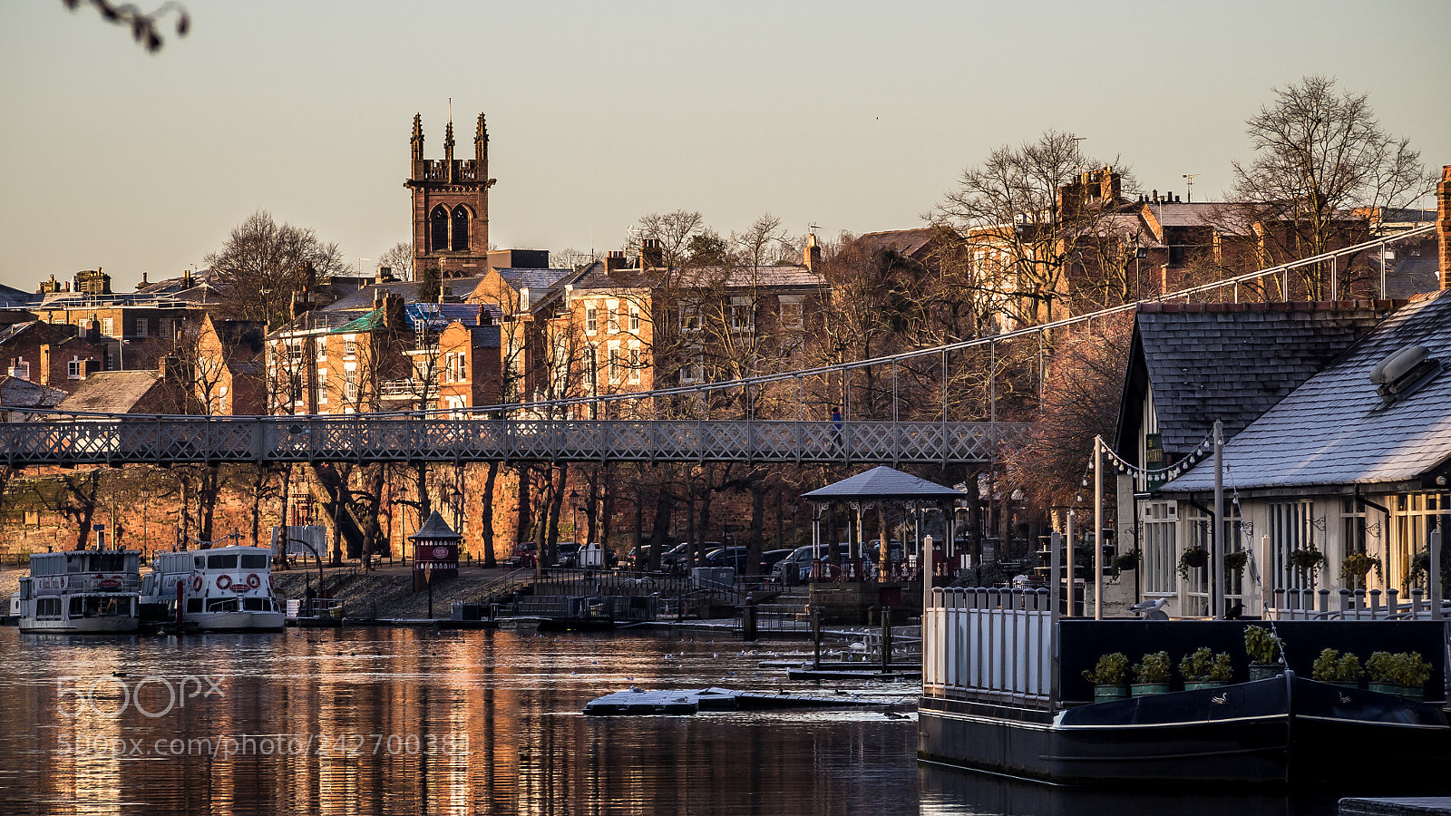 Olympus OM-D E-M10 sample photo. Chester riverside and city photography