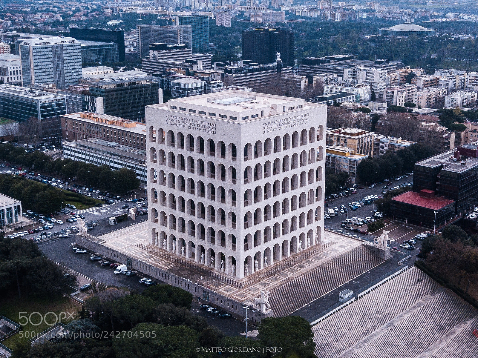 DJI FC220 sample photo. Palazzo della civiltà italiana photography