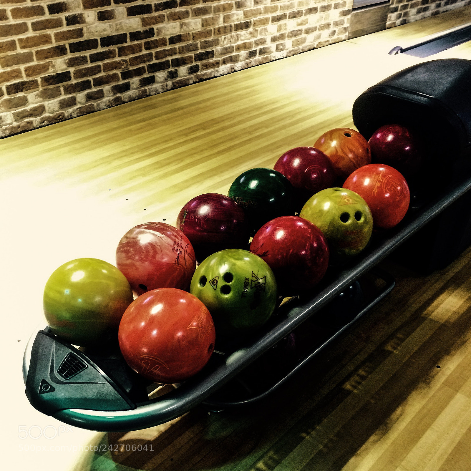 Apple iPhone 5s sample photo. Bowling balls photography