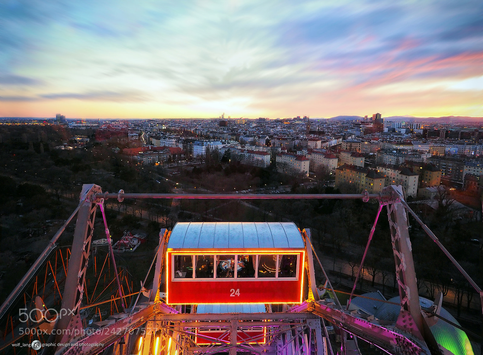 Olympus OM-D E-M10 II sample photo. Vienna from above photography