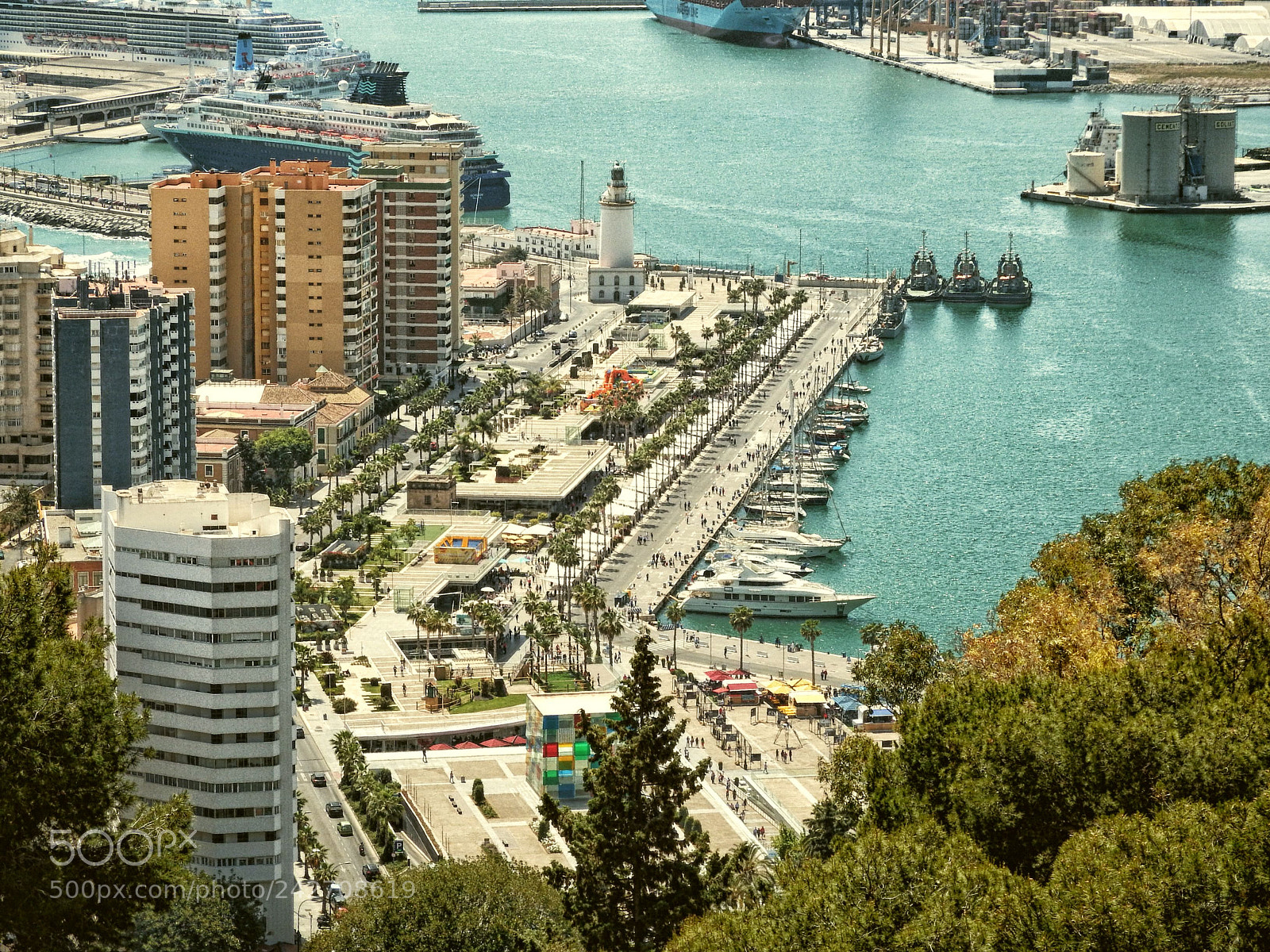 Fujifilm FinePix SL1000 sample photo. Malaga pier photography