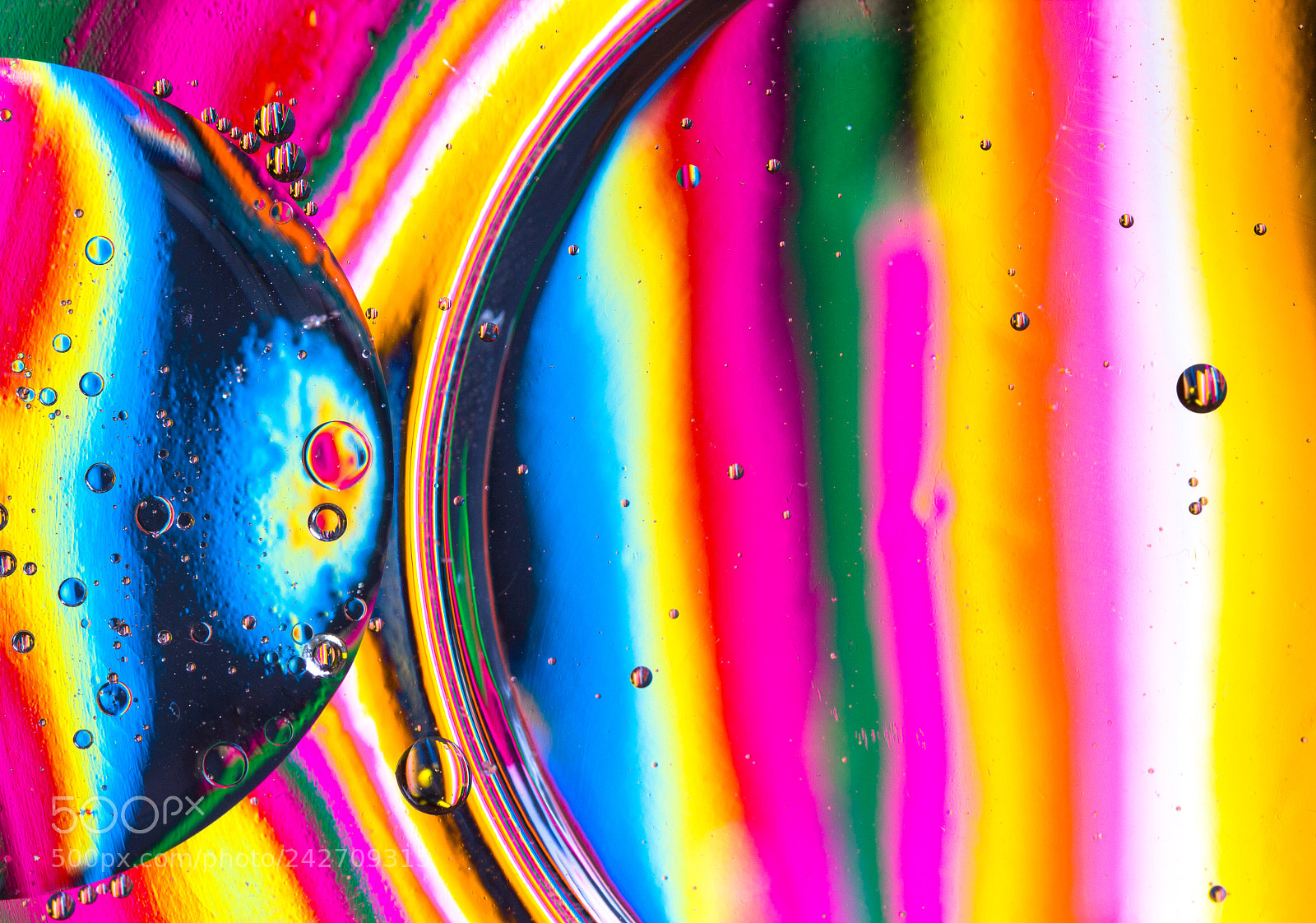 Canon EOS 60D sample photo. Color drops bubbles abstract photography