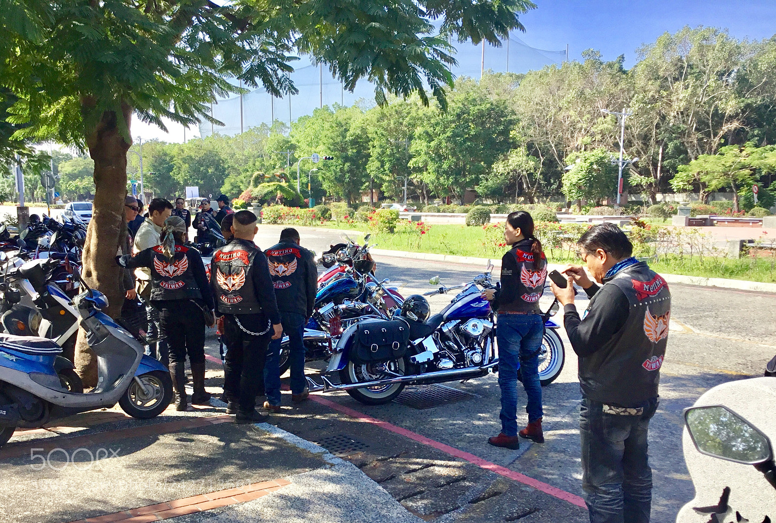 Apple iPad sample photo. Motorcycle meeting photography