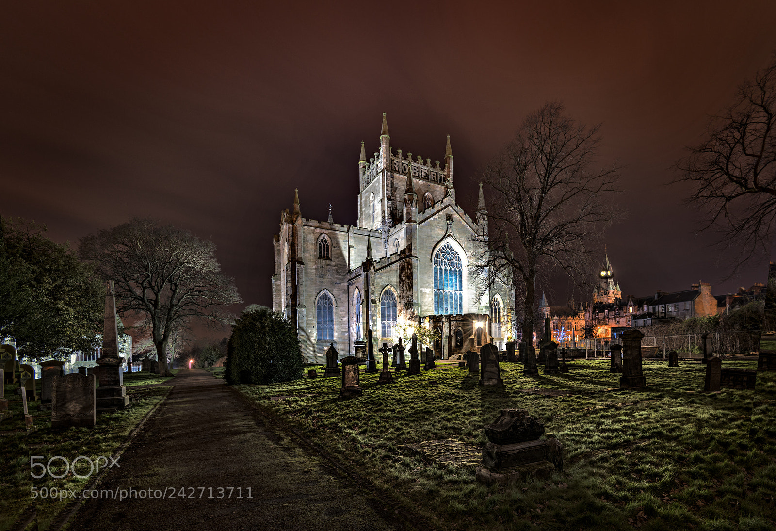 Nikon D810 sample photo. Dunfermline abbey photography