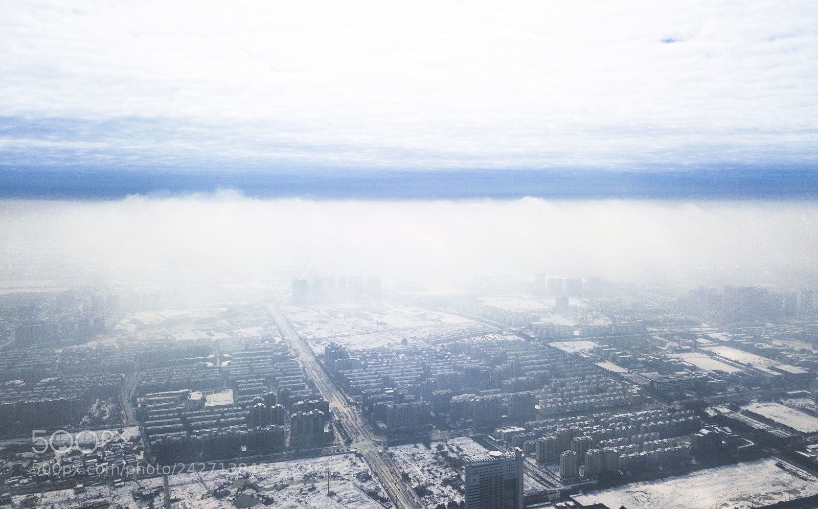 DJI FC220 sample photo. Cloud & snow photography