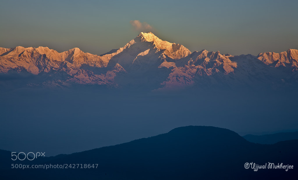 Canon EOS 5D sample photo. Sunrise over mount kanchenjunga photography