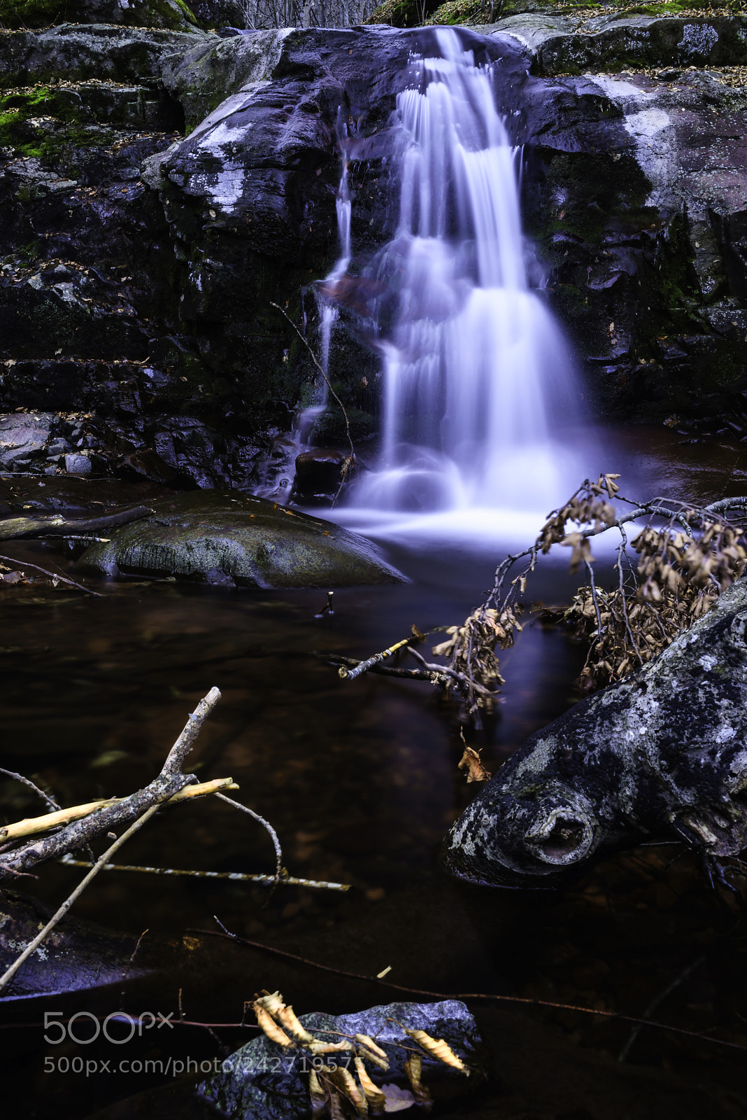 Sony a7R sample photo. Waterfall photography