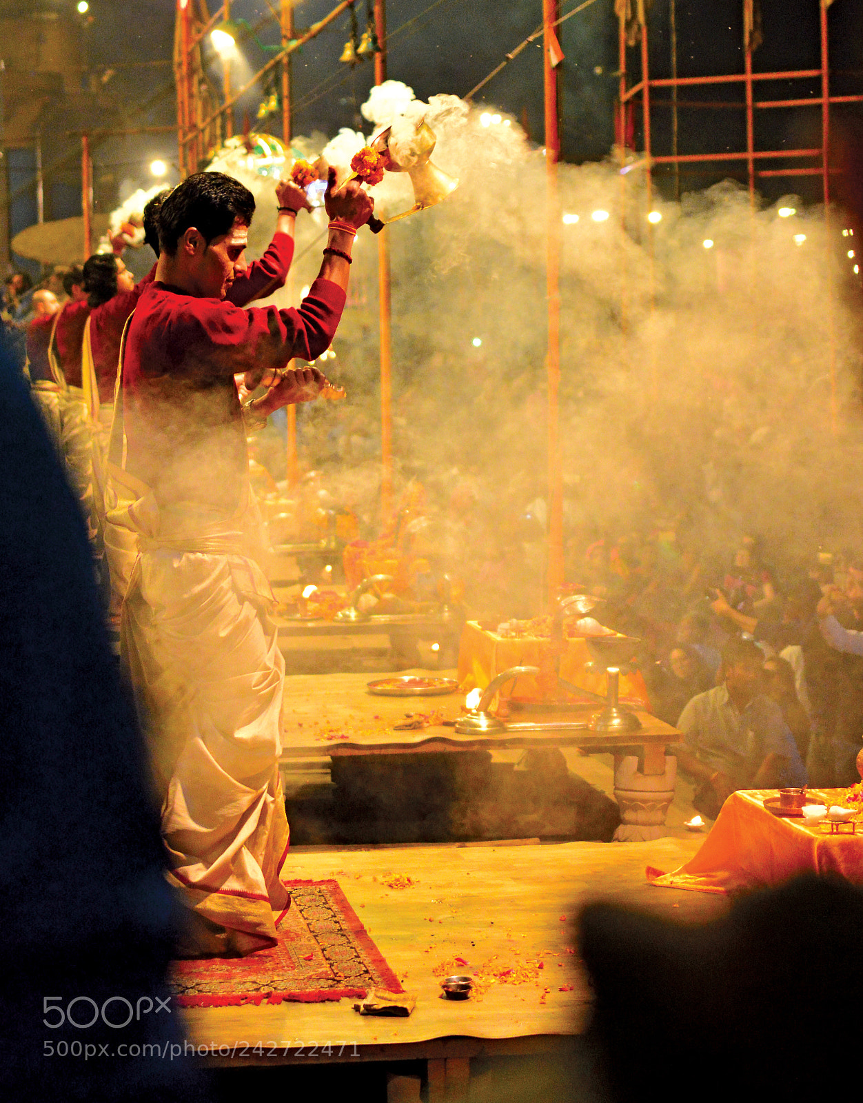 Nikon D3200 sample photo. Ganga aarti. photography