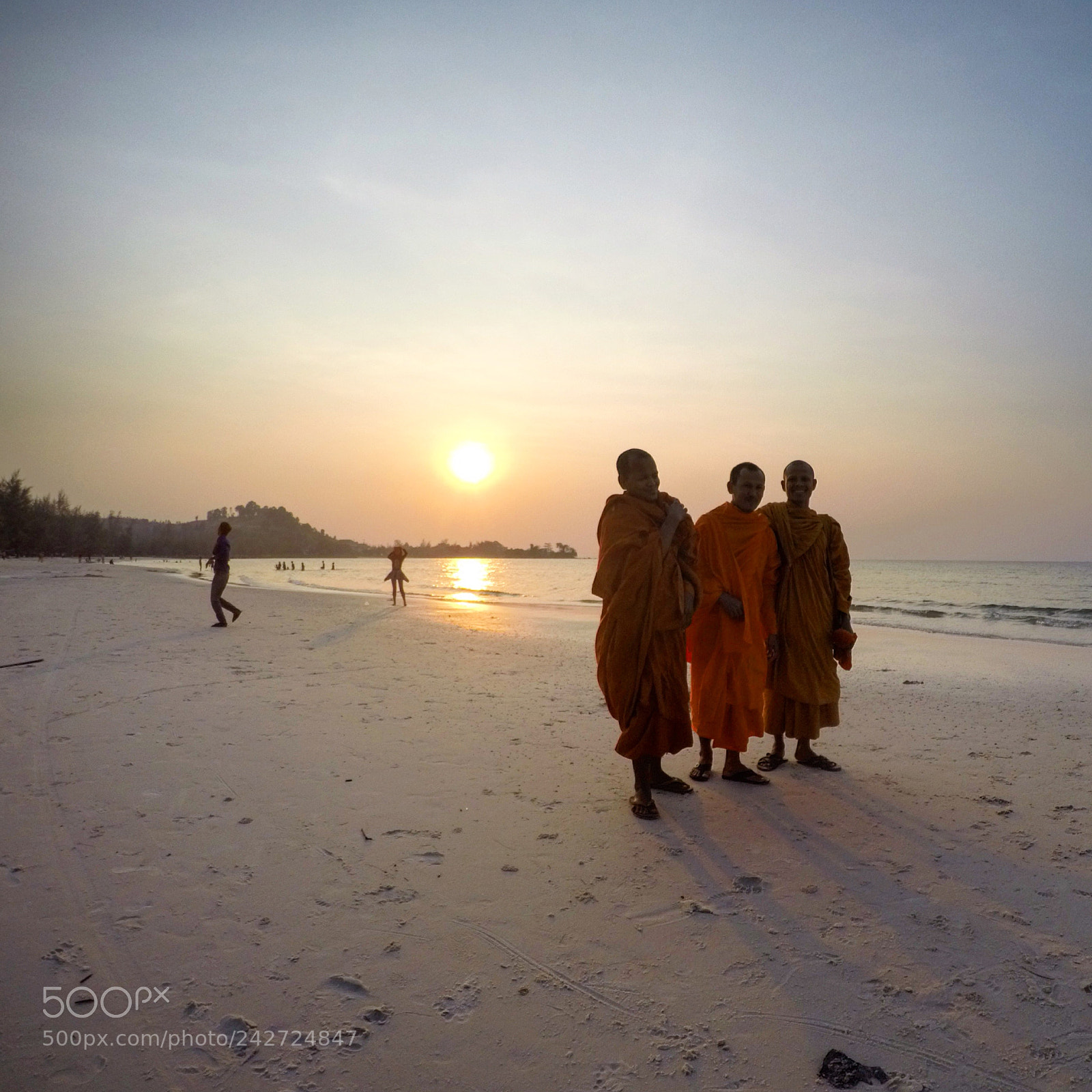 GoPro HERO4 Black sample photo. Monk in beach photography