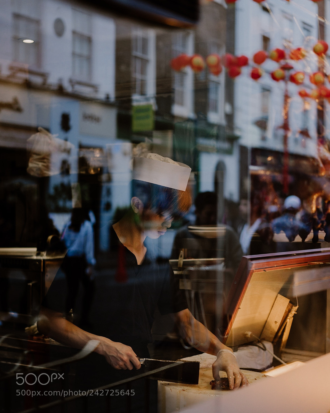 Sony a7 II sample photo. Chinatown’s reflection photography