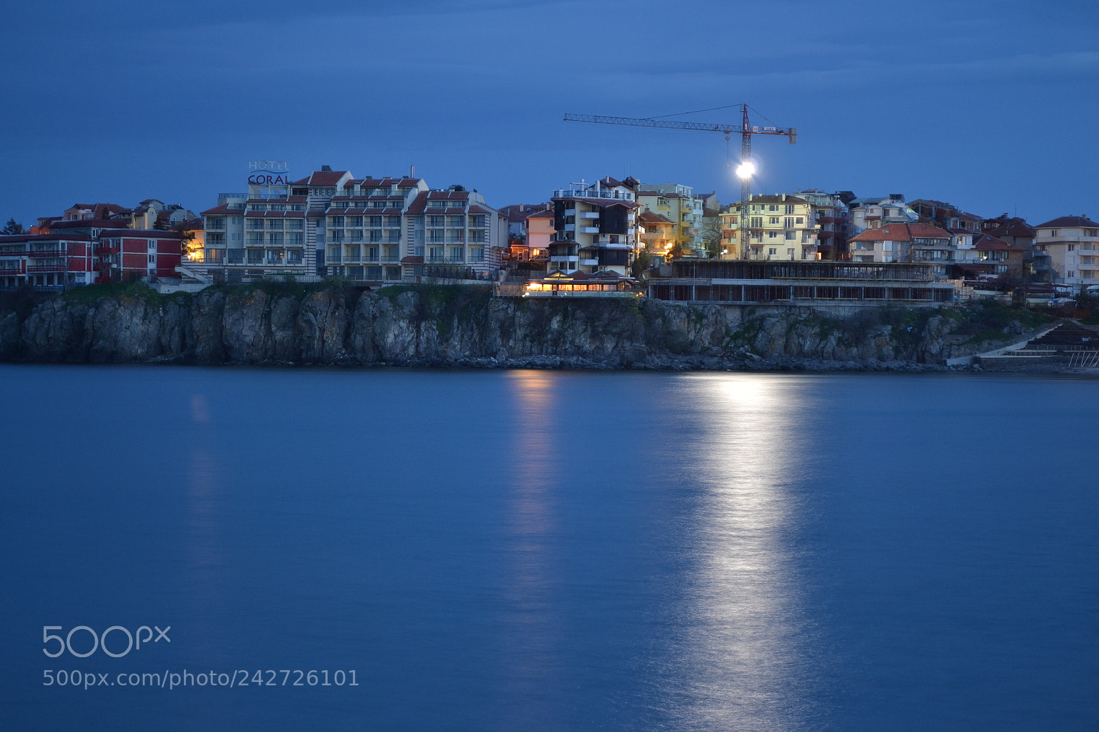 Nikon D3100 sample photo. Night sea. photography