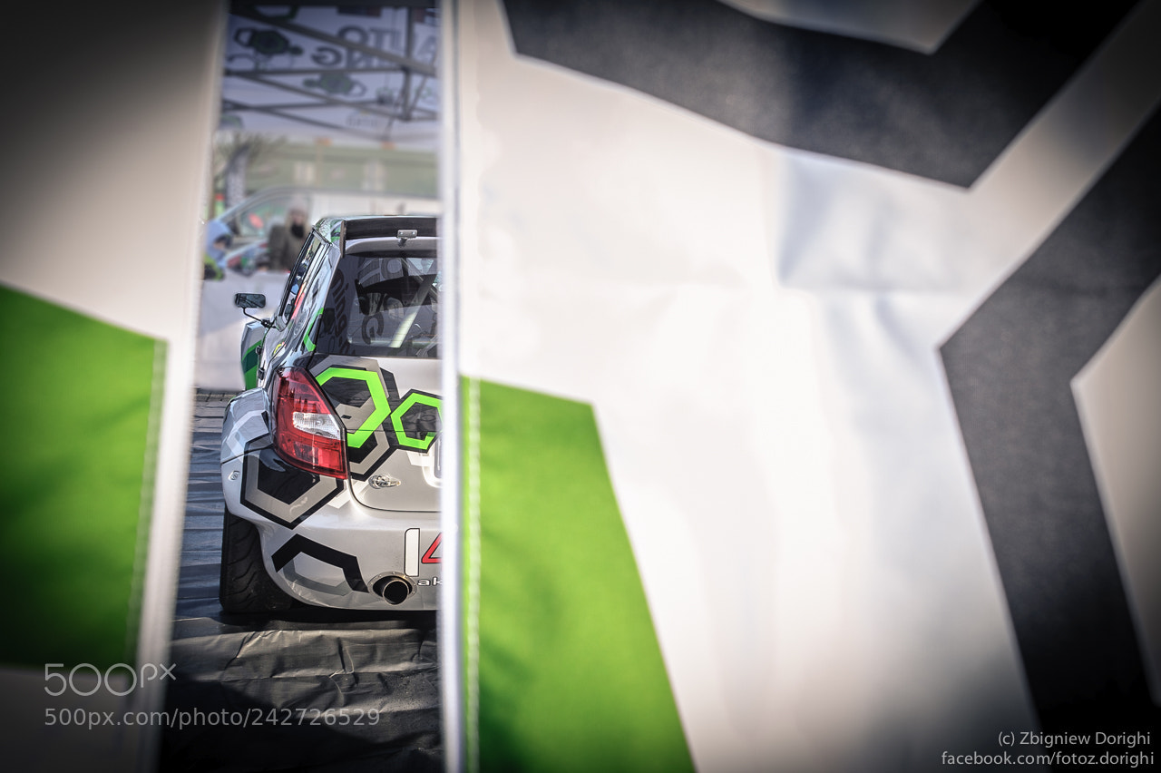 Nikon D700 sample photo. Hidden rally car photography