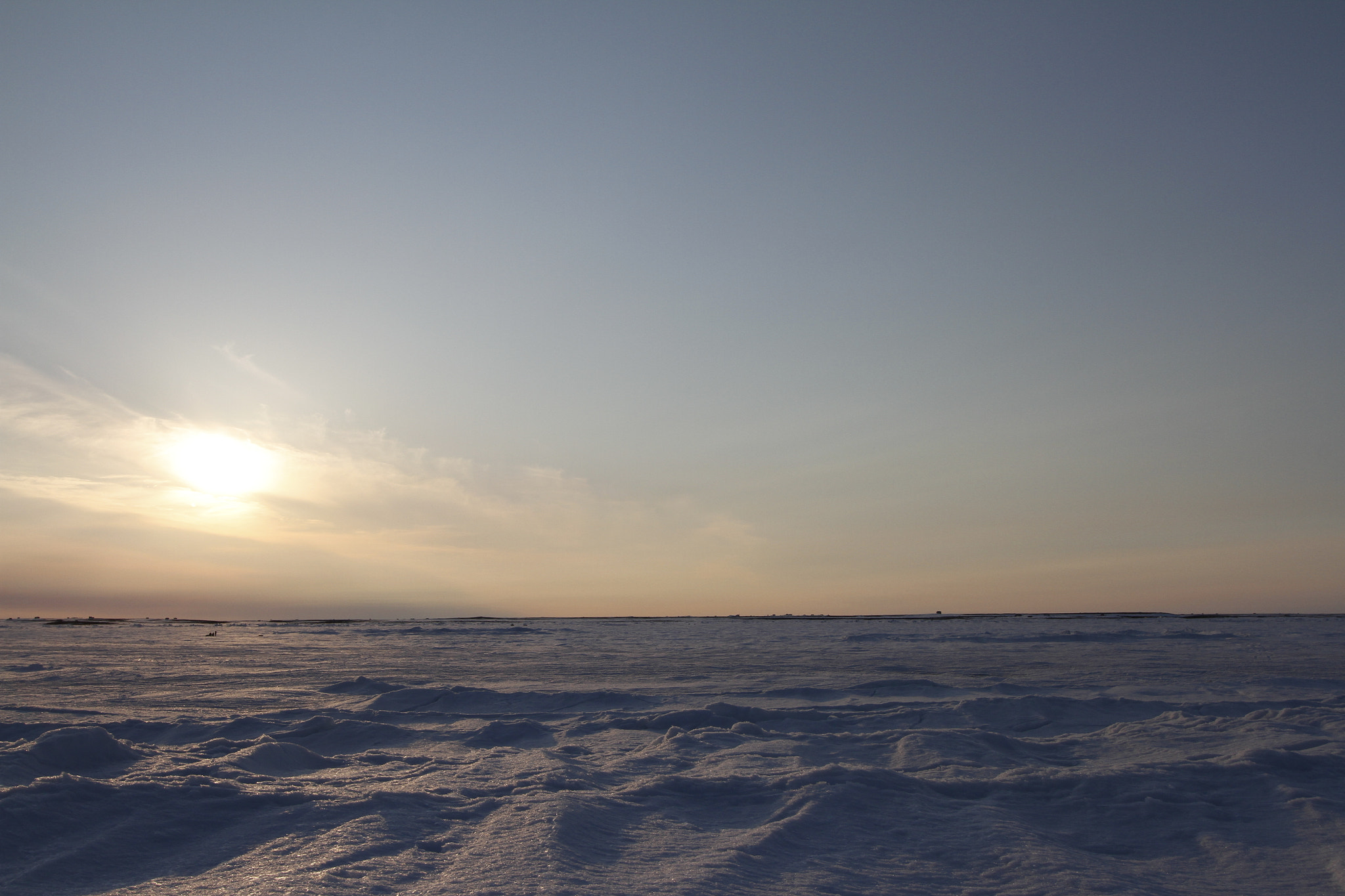 Canon EOS 7D + Canon EF-S 10-22mm F3.5-4.5 USM sample photo. Sunset over an arctic landscape, near arviat, nunavut photography