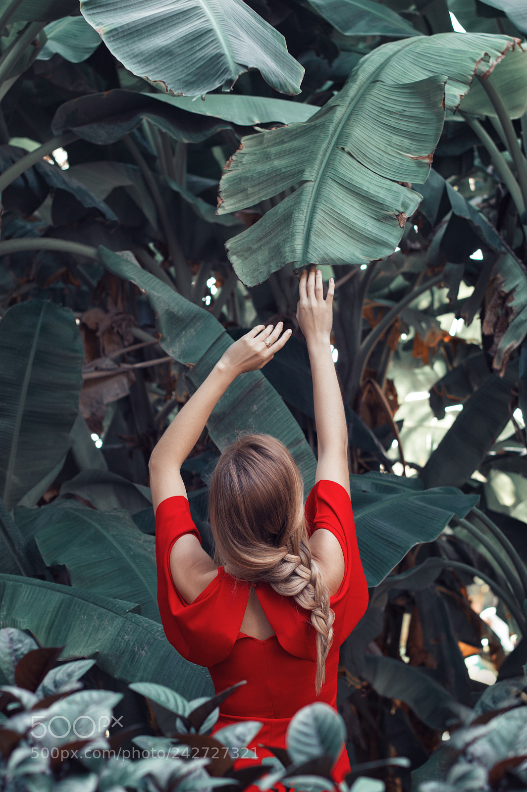 Nikon D3200 sample photo. Young female in red photography