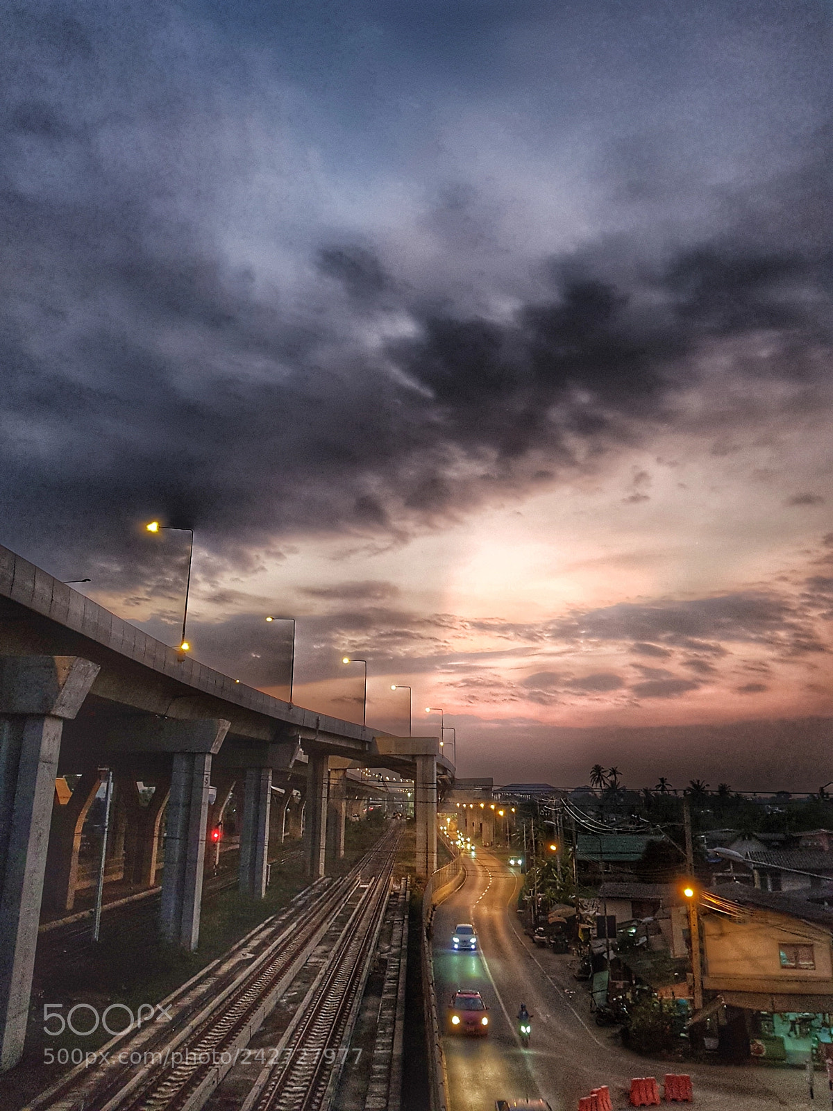 Samsung Galaxy S8+ sample photo. Bangkok twilight photography