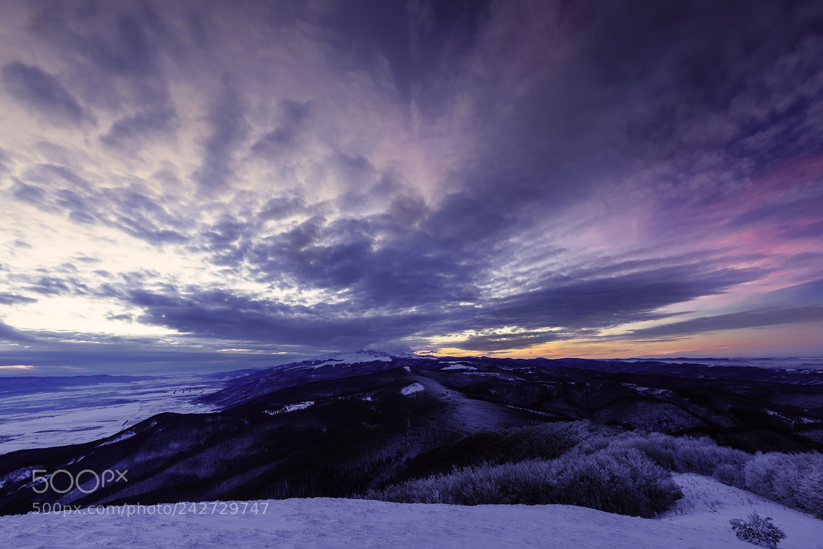 Sony a7R sample photo. Froze sunset photography