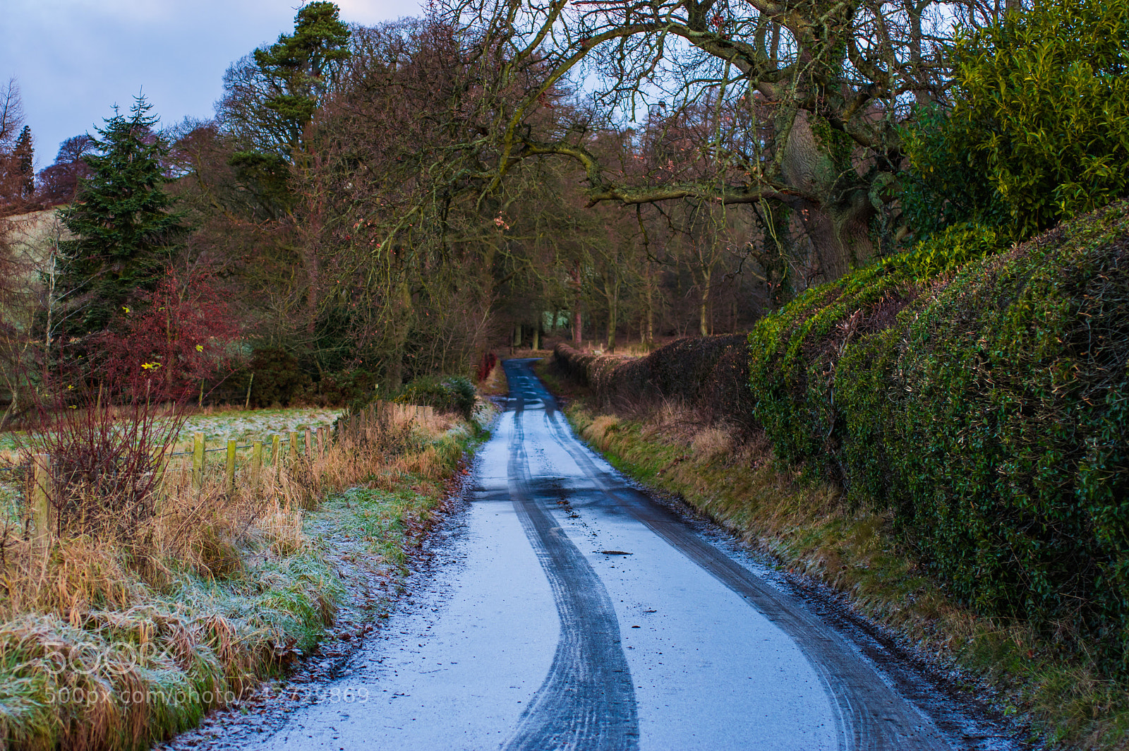 Pentax K-3 sample photo. Back road uphill photography