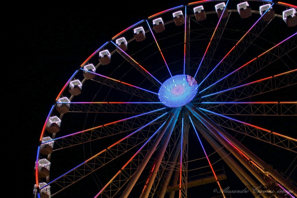 Canon EF-S 18-55mm F3.5-5.6 IS sample photo. Ferris wheel photography