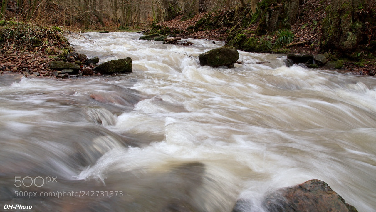 Sony ILCA-77M2 sample photo. Rapidly flowing creek photography