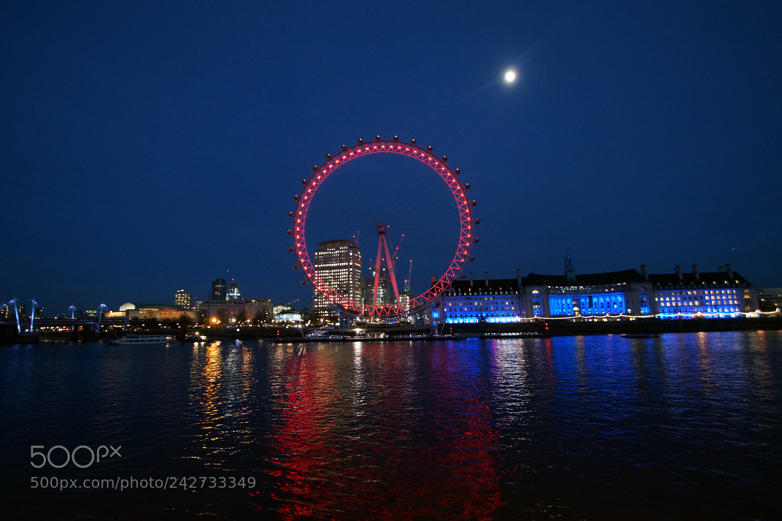 Sony SLT-A77 sample photo. London eye night photography