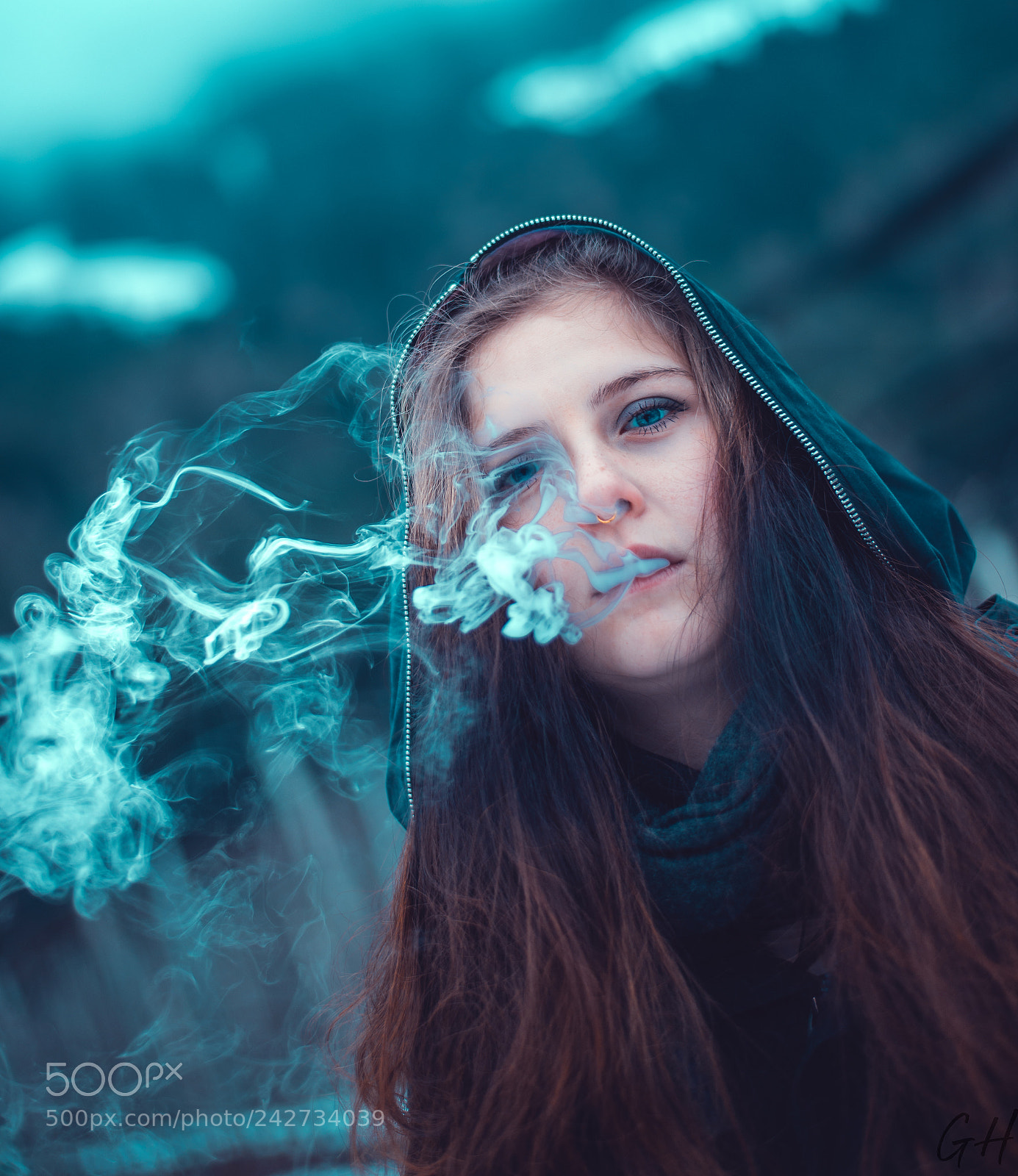 Nikon D610 sample photo. Smoke baby photography