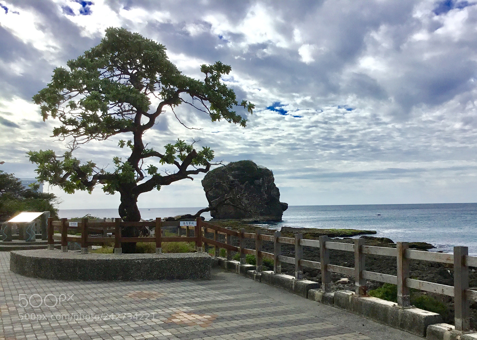 Apple iPad sample photo. Seaside rock photography