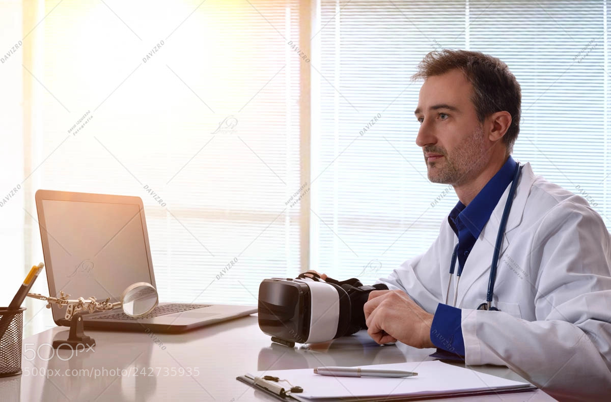 Nikon D810 sample photo. Doctor in his workplace photography