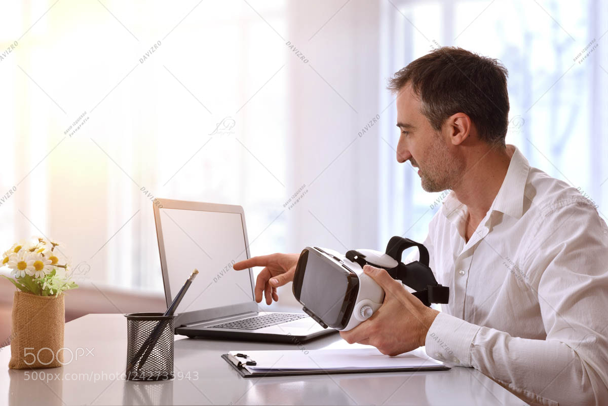 Nikon D810 sample photo. Office worker working with photography
