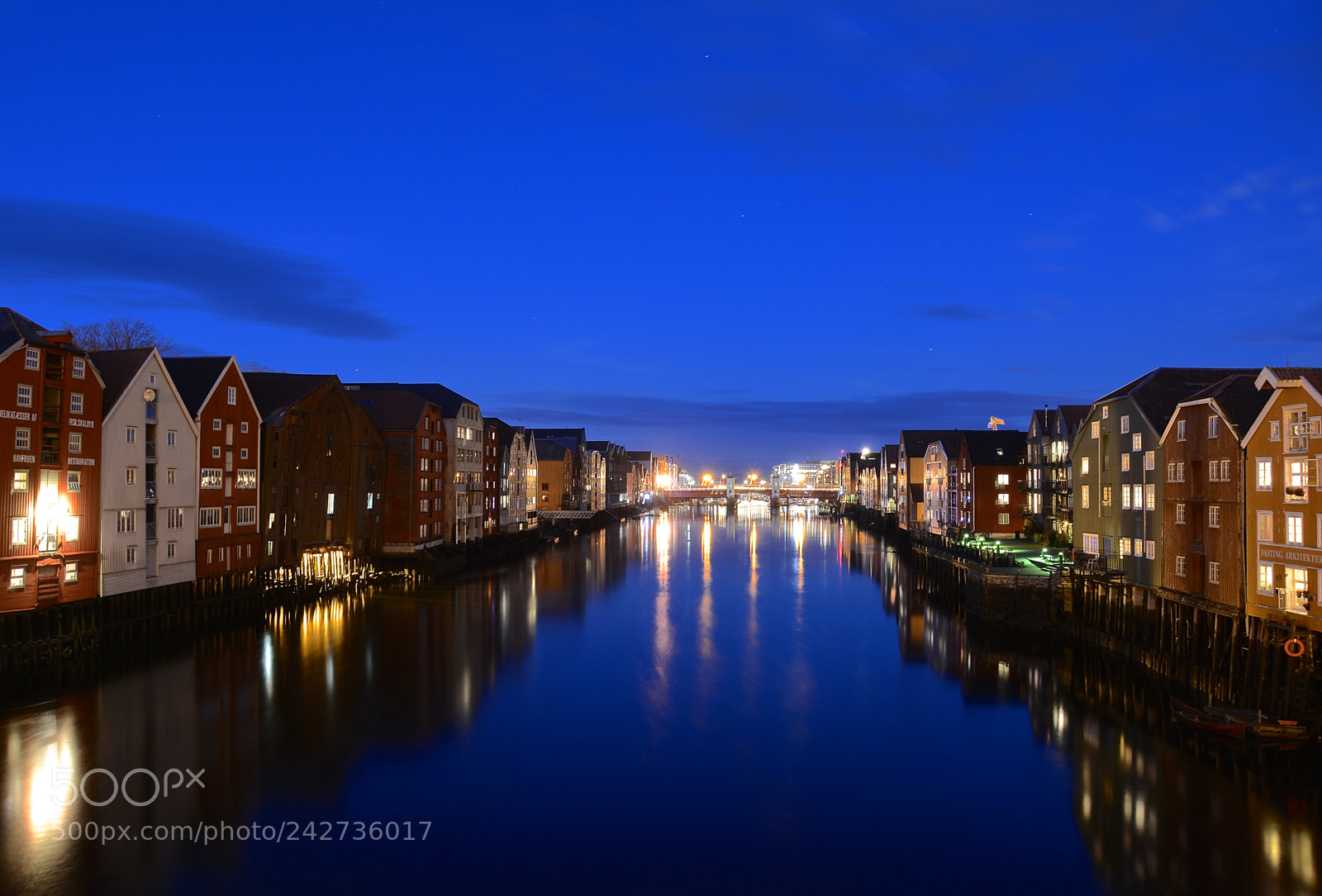 Nikon D7100 sample photo. Night over trondheim photography