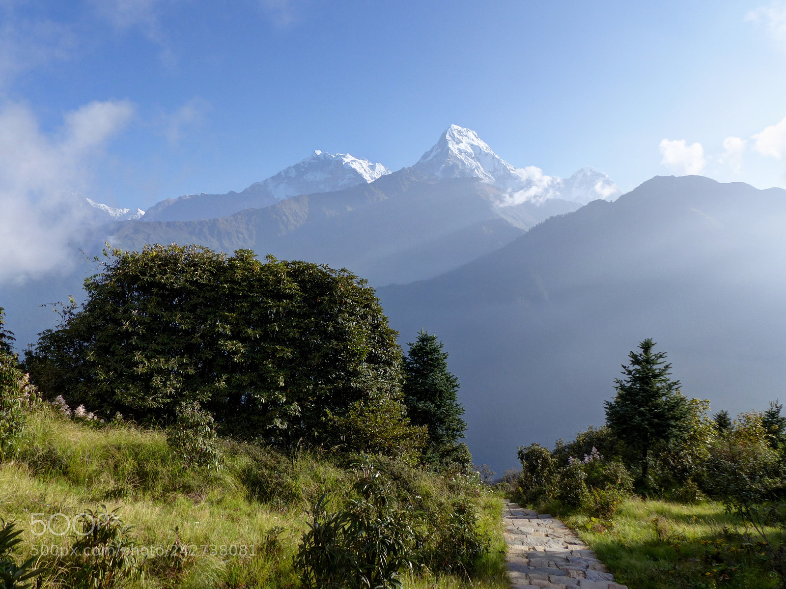 Panasonic Lumix DMC-FZ200 sample photo. Annapurna range from poon photography