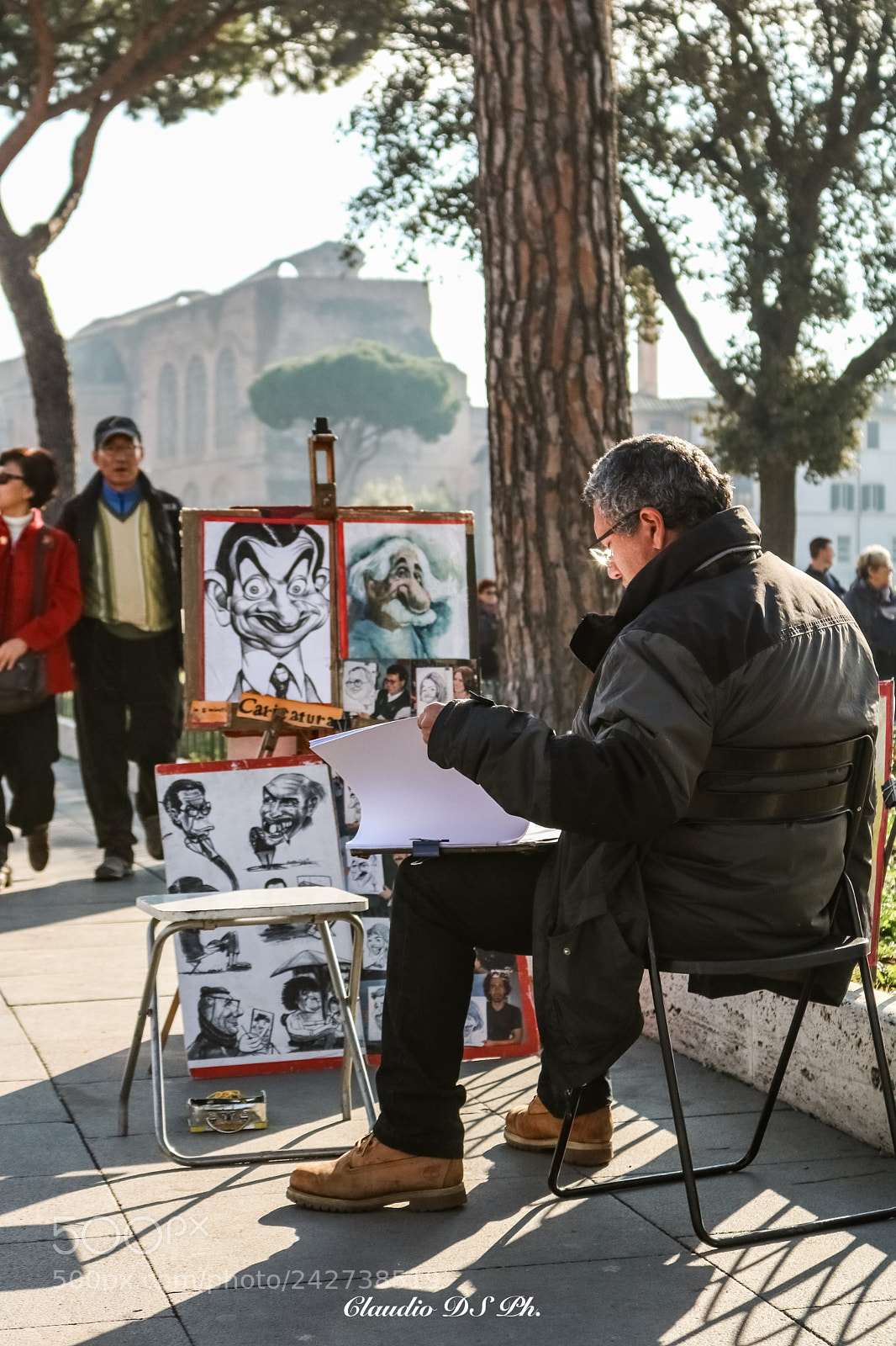 Canon EOS 750D (EOS Rebel T6i / EOS Kiss X8i) sample photo. Drawing in rome. photography