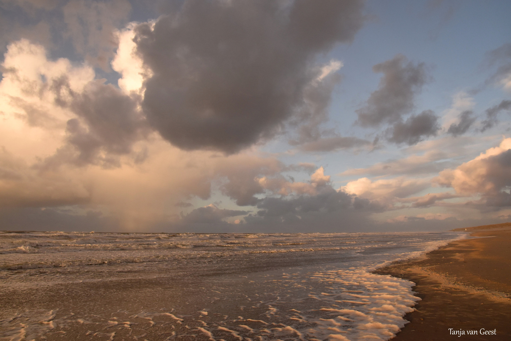 Nikon D5500 sample photo. Rain clouds in the golden hour photography
