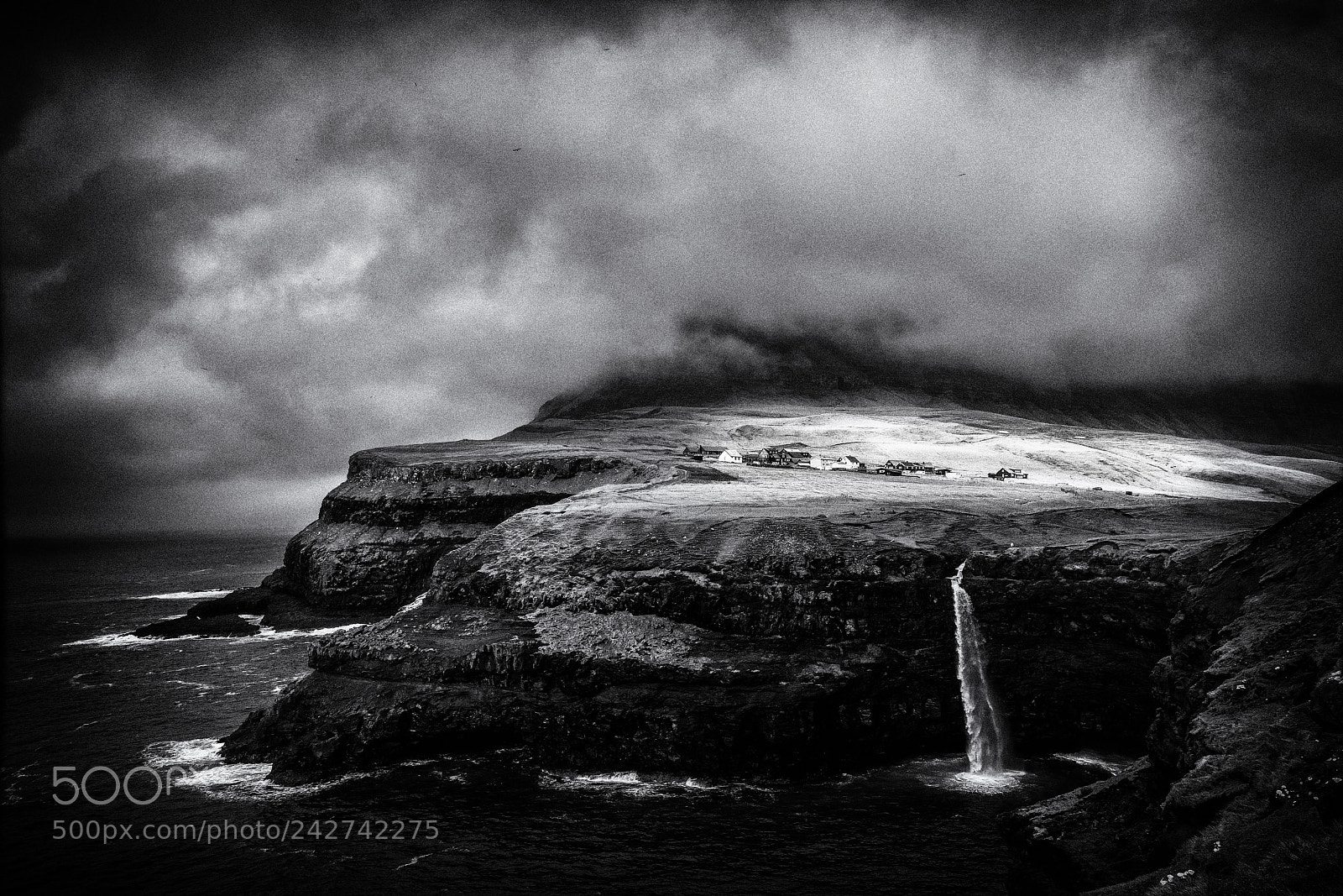 Sony a7R sample photo. Gásadalur faroe islands photography