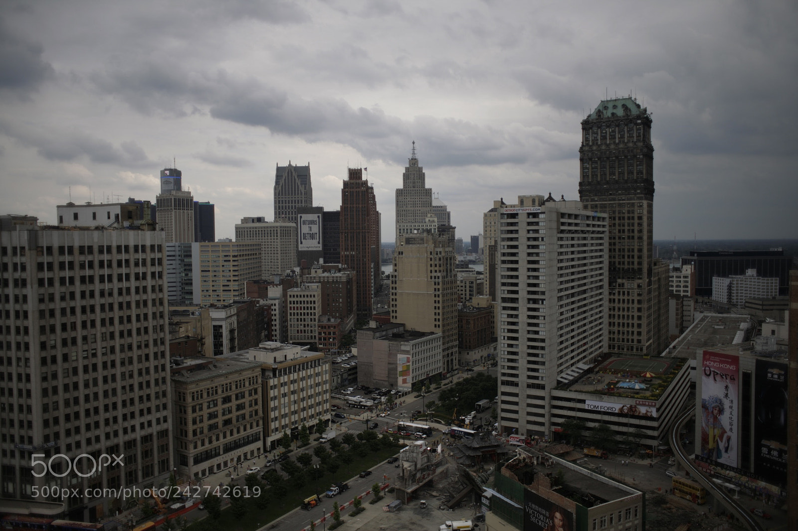 Canon EOS 5D sample photo. Detroit skyline photography