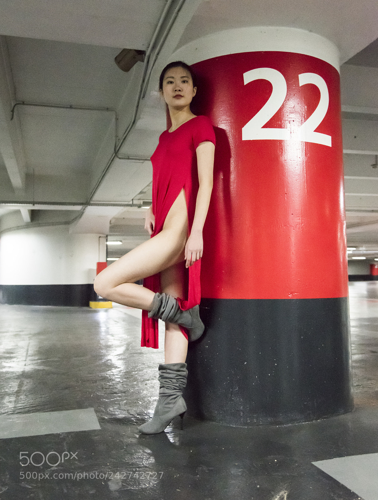 Nikon D810 sample photo. Paris la defense parking photography