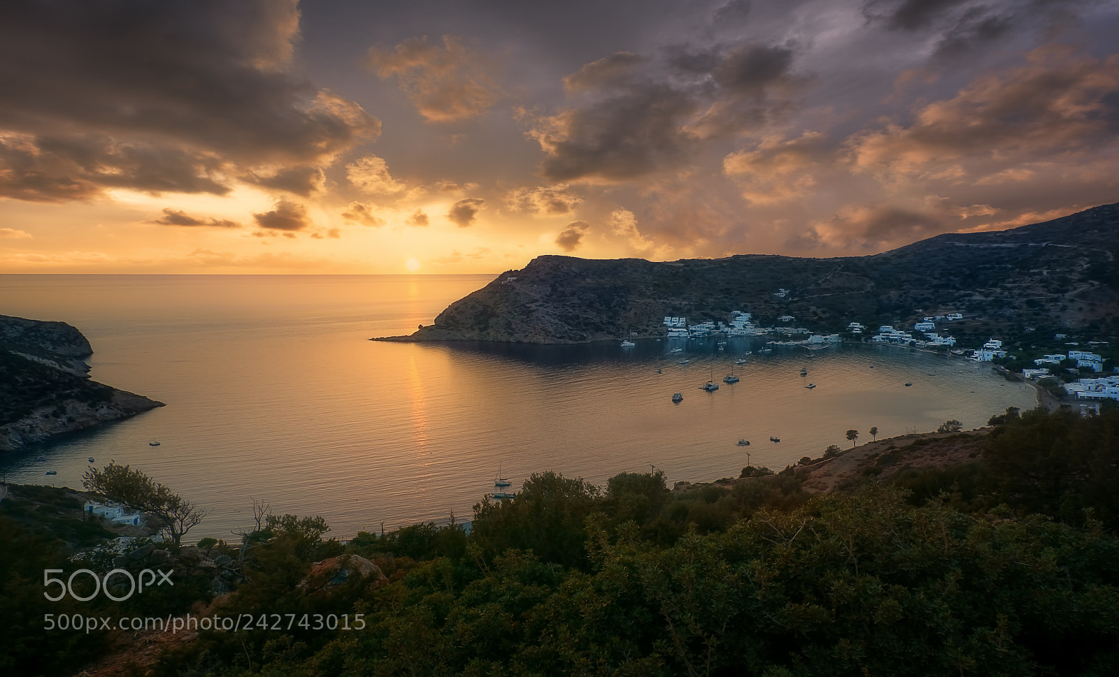 Nikon D7100 sample photo. Sifnos vathi sunset photography