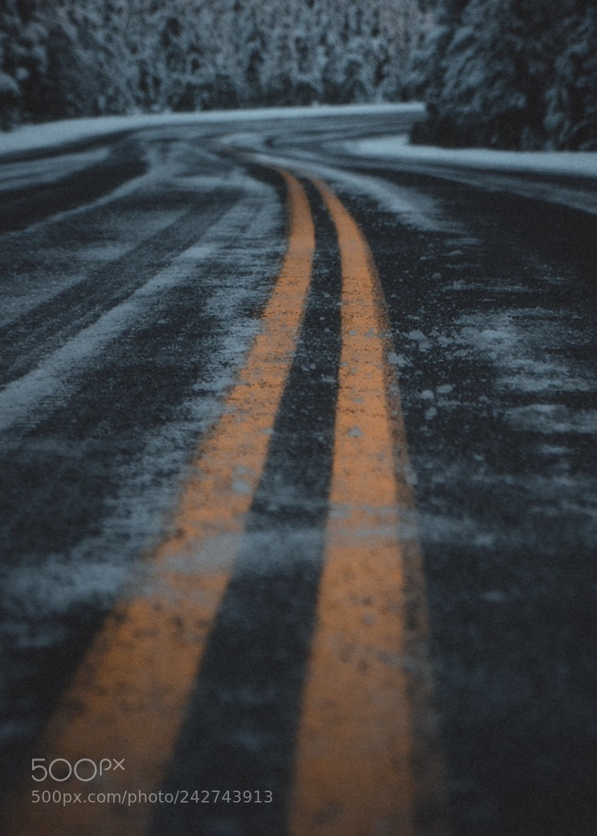 Sony a6500 sample photo. Icy roads photography